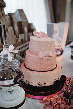 Decoration with cake, party Stock Photos