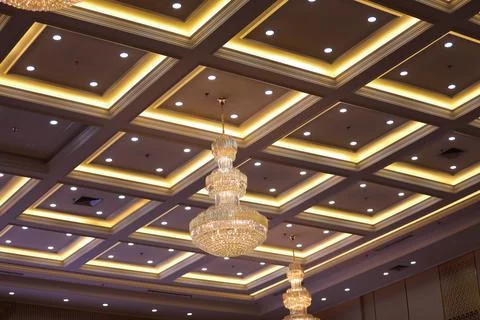 Decoration on the ceiling of a building Stock Photos