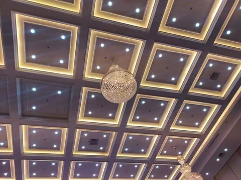 Decoration on the ceiling of a building Stock Photos