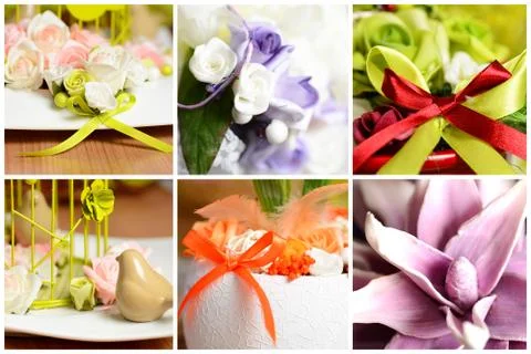 Decoration collage 스톡 사진
