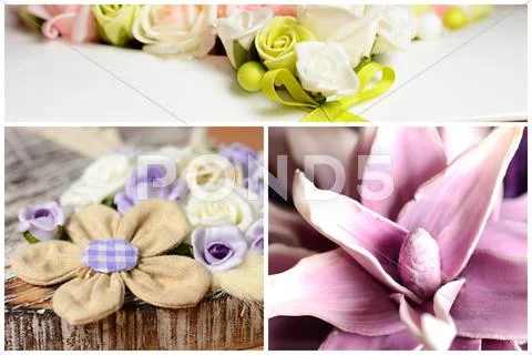 Decoration collage Stock Photos