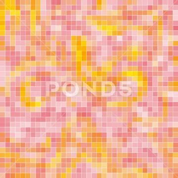 Decoration Colorful glass mosaic art and abstract wall background Stock Illustration