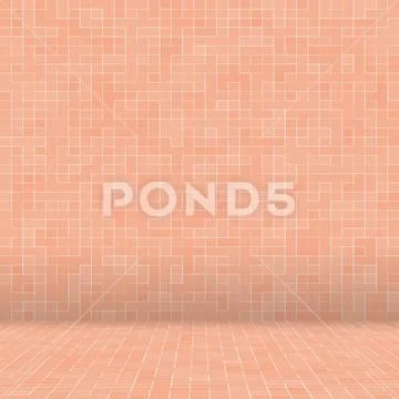 Decoration Colorful glass mosaic art and abstract wall background Stock Illustration