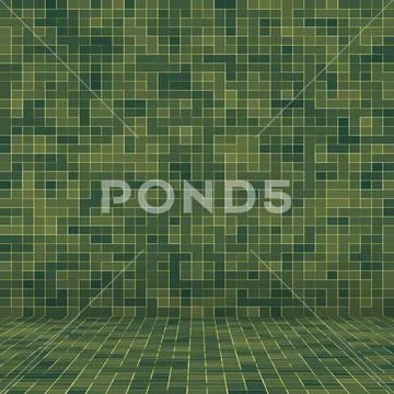 Decoration Colorful glass mosaic art and abstract wall background Stock Illustration