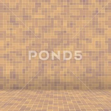 Decoration Colorful glass mosaic art and abstract wall background Stock Illustration