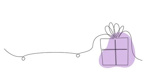 Decoration continuous line hand drawing element for wedding photo book Stock-Illustration
