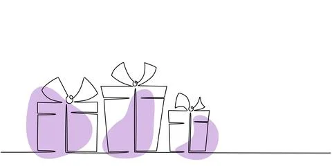 Decoration continuous line hand drawing element for wedding photo book Stock Illustration