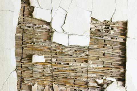 Decoration destroyed wall or ceiling Stock Photos