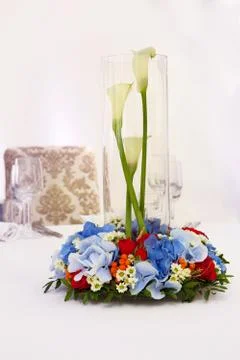Decoration of the dining table Stock Photos