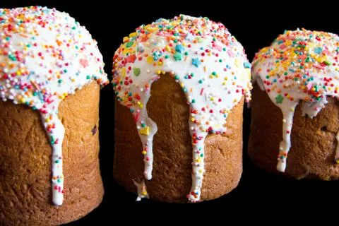 Decoration Easter cake Stock Photos