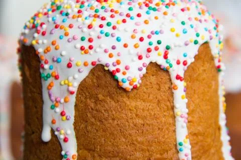 Decoration Easter cake Stock Photos