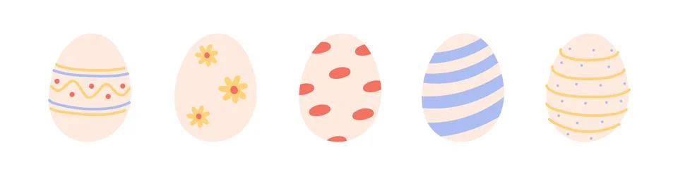 Decoration eggs with pattern background. easter elements for holidays . Chi.. イラスト素材
