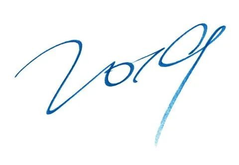Decoration elements for New Year 2019 with handwriting Stock Illustration