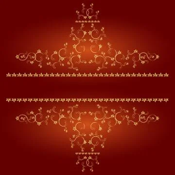 Decoration elements or monograms for design. Illustrazione stock