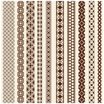 Decoration elements patterns Stock Illustration