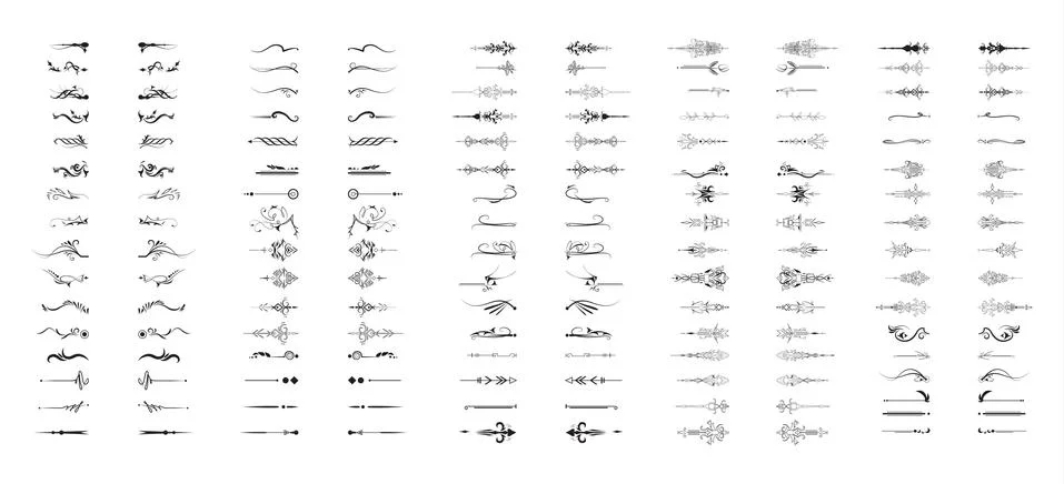 Decoration elements set. イラスト素材