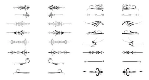 Decoration elements set. イラスト素材