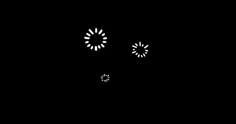 Decoration firework, line hand drawn doodle animated on black background Stock Footage 294719075