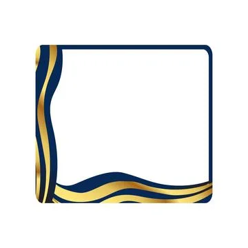 Decoration frame rectangle border free vector illustration Stock Illustration