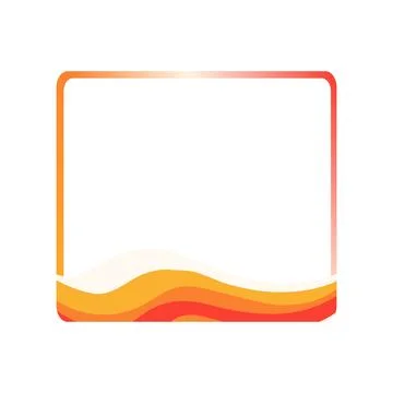 Decoration frame rectangle border free vector illustratio Stock Illustration