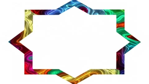 Decoration frames, religious concept, suitable for Muslim calligraphy Stock Footage 137069176