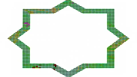 Decoration frames, religious concept, suitable for Muslim calligraphy Stock Footage 137069999