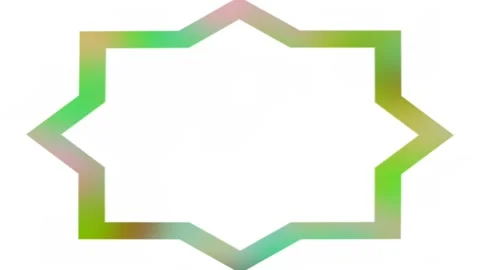 Decoration frames, religious concept, suitable for Muslim calligraphy Stock Footage 137070104