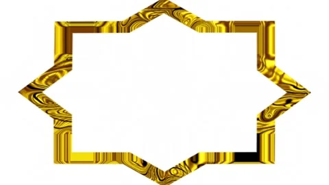 Decoration frames, religious concept, suitable for Muslim calligraphy Stock Footage 137070264