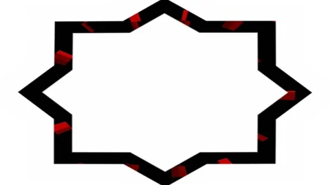 Decoration frames, religious concept, suitable for Muslim calligraphy Stock Footage 137070475