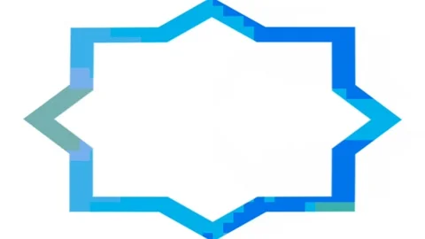 Decoration frames, religious concept, suitable for Muslim calligraphy Stock Footage 137070525