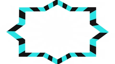 Decoration frames, religious concept, suitable for Muslim calligraphy Stock Footage 137070673