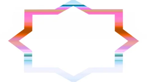 Decoration frames, religious concept, suitable for Muslim calligraphy Stock Footage 137070692