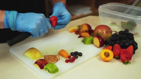 Decoration with fruit Stock Footage 147103171