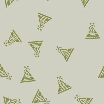 Decoration gift box glyph vector seamless pattern Stock Illustration