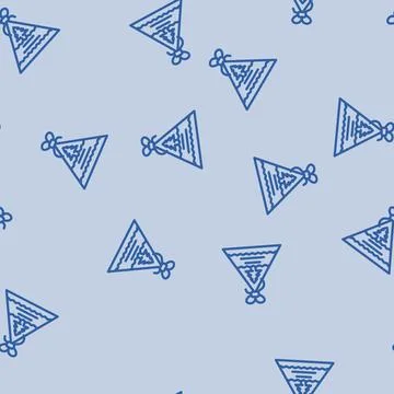 Decoration gift box line vector seamless pattern Illustrazione stock