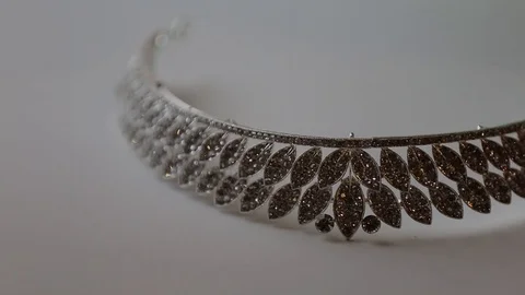 Decoration on head on a white background Stock Footage 87825487