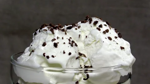 Decoration of ice cream Video stock 52125491