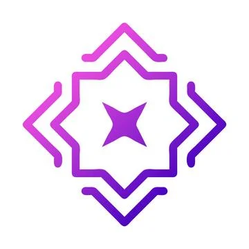 Decoration icon solid gradient pink style ramadan illustration vector eleme.. Stock Illustration