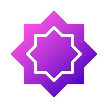 Decoration icon solid gradient pink style ramadan illustration vector eleme.. Stock Illustration