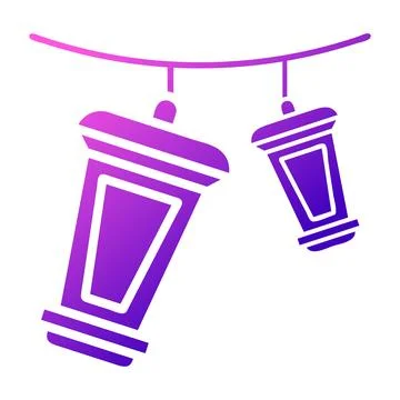 Decoration icon solid gradient pink style ramadan illustration vector eleme.. イラスト素材