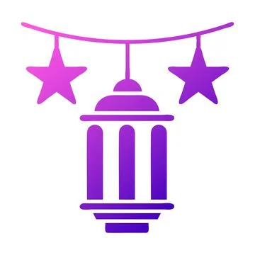 Decoration icon solid gradient pink style ramadan illustration vector eleme.. Illustrazione stock