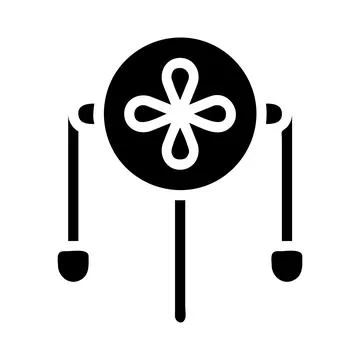 Decoration icon solid style chinese new year illustration vector perfect. Stock Illustration