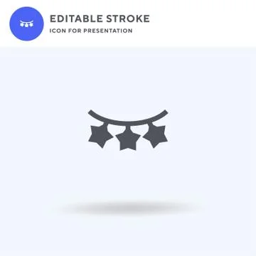 Decoration icon vector, filled flat sign, solid pictogram isolated on white,  イラスト素材