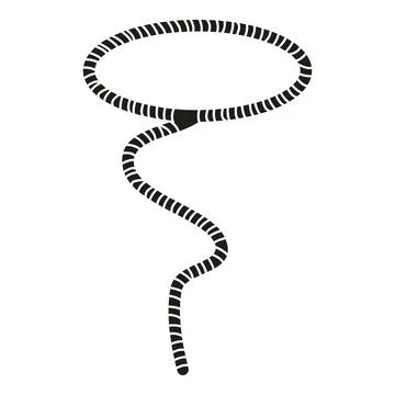 Decoration lasso icon simple vector. Circle knot Stock Illustration