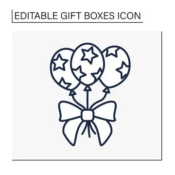Decoration line icon Illustrazione stock