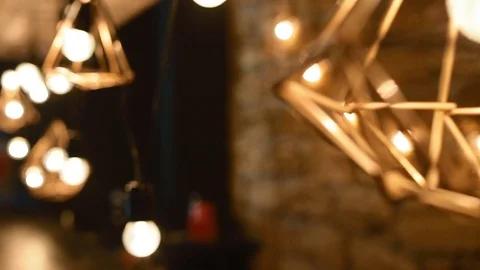 Decoration of the loft bar Stock Footage 70401705