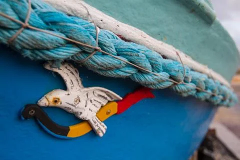 Decoration on a maltese boat Stock Photos
