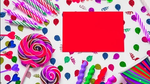 Decoration for the party. design concept. Stock Footage 103054726