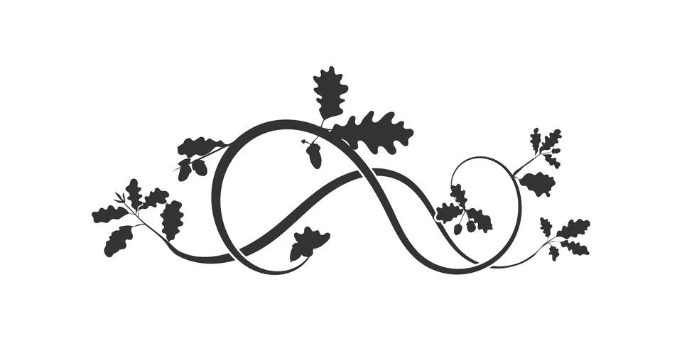 Decoration pattern weaving on the ground plants Stock Illustration