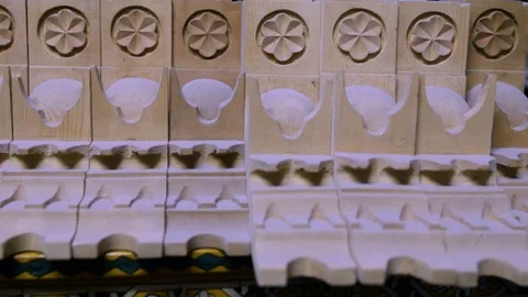 Decoration plaster in tetouan Stock Footage 123778401